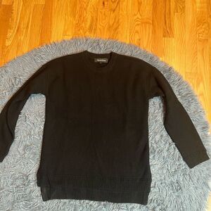 Revolve Tabula Rasa Black Crew Neck Wool Cashmere Sweater Size S